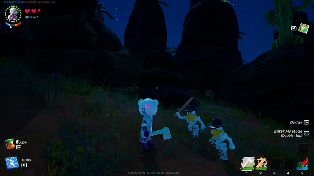 Can you play LEGO Fortnite on split screen? (Screenshot taken via esports.gg)