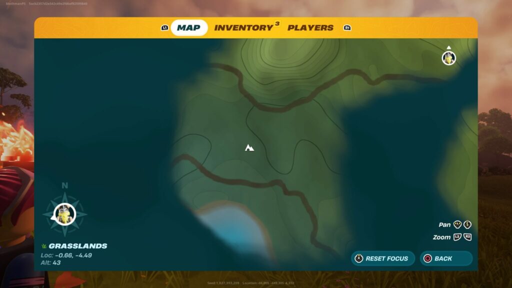 A cave is marked on the map in LEGO Fortnite.