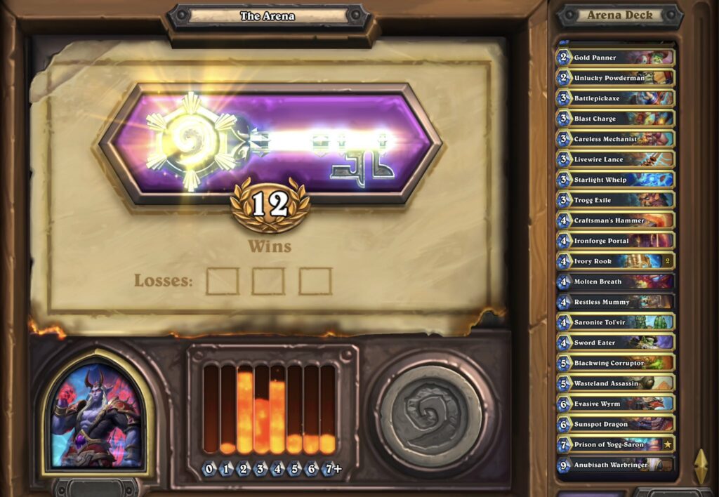 Cora playing Hearthstone Arena 