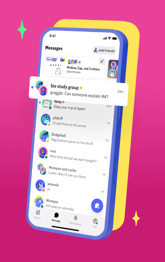Discord Mobile app redesign