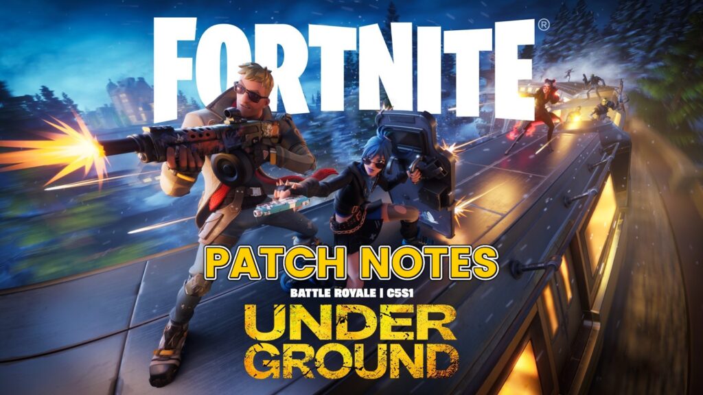 Fortnite Chapter 5 Season 1 patch notes