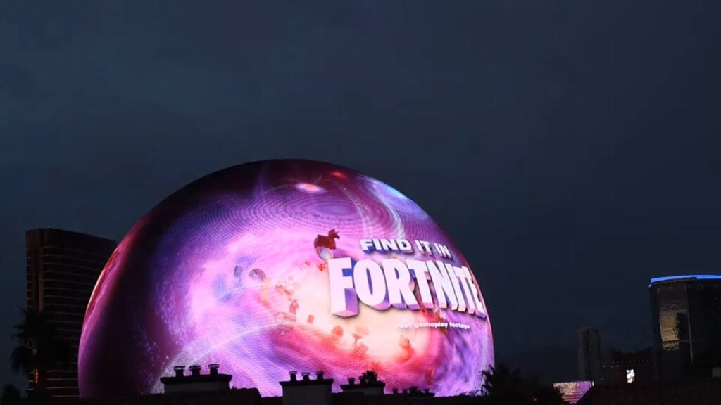 Fortnite has taken over the Las Vegas Sphere