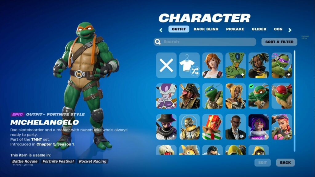 Fortnite TMNT skins 2