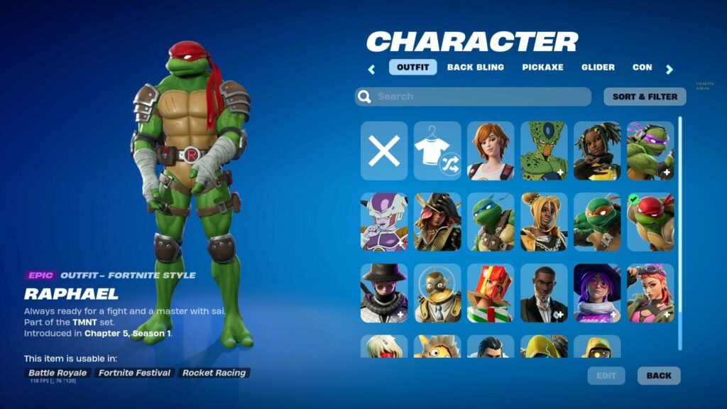 Fortnite TMNT skins 3