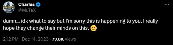 MuteX tweets in support of Jukeyz.