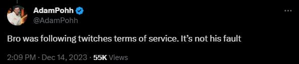 AdamPohh tweets in support of Jukeyz.