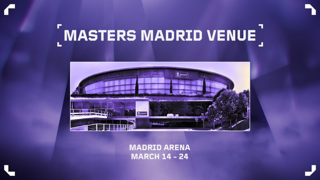The Madrid Arena and dates for VCT Masters Madrid.
