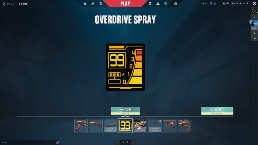 The Overdrive Spray.