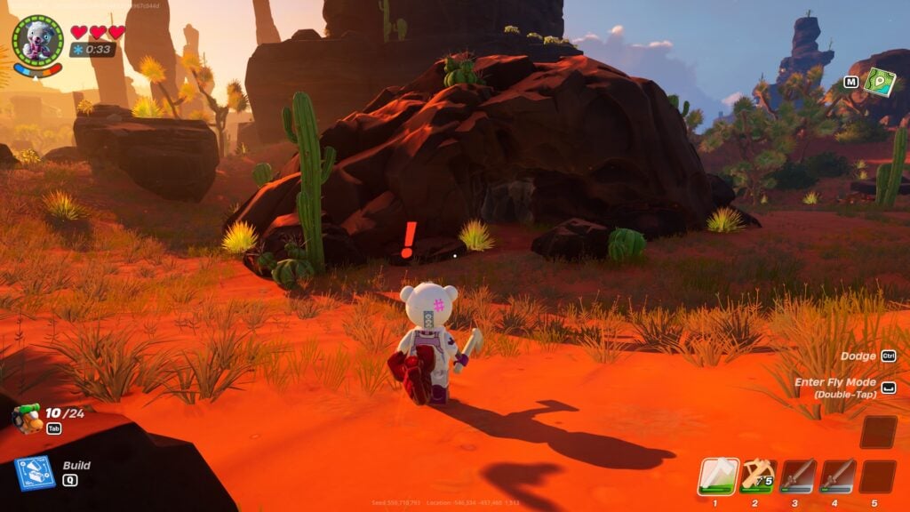 Desert Biome in LEGO Fortnite (Image via esports.gg)