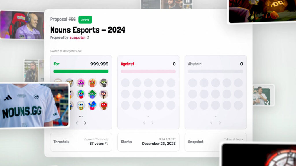Nouns Esports is voting to determine its future in 2024