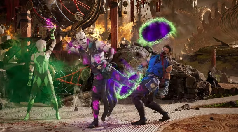 Quan Chi and Khameleon versus Sub-Zero in Mortal Kombat 1