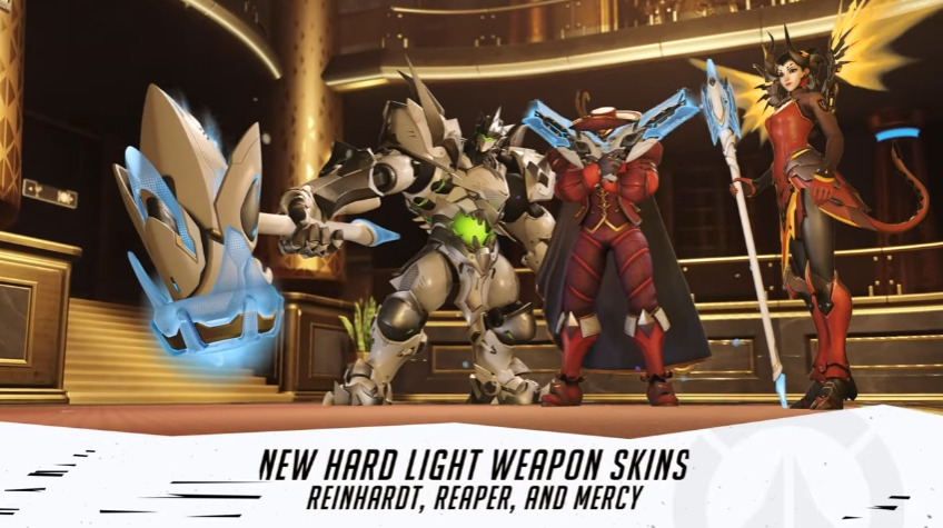Overwatch 2 gets Hard Light weapon skins 
