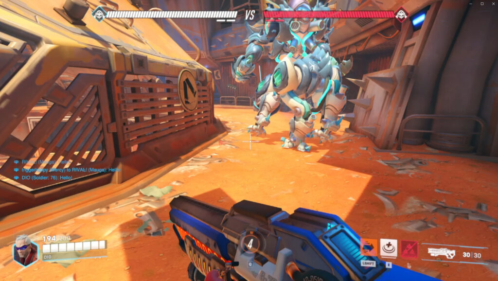 Follow the giant Grand Beast Orisa