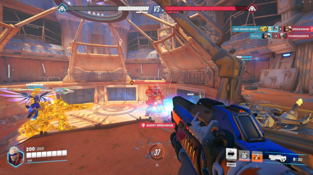 Be aware of Orisa's abilities