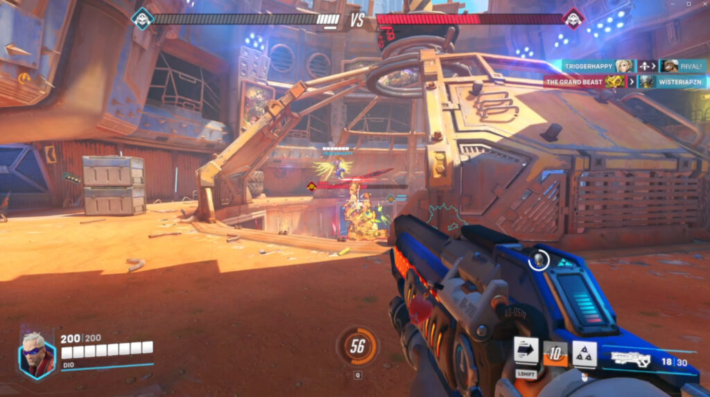 Stay away Orisa's ultimate in the Overwatch 2 Battle of the Beast game mode