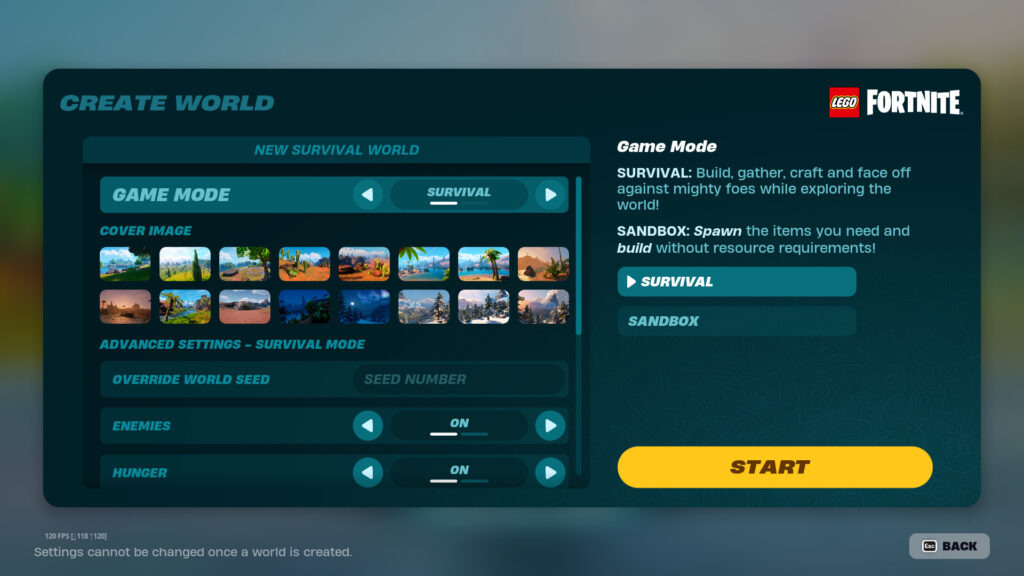 Lego Fortnite map creation screenshot 