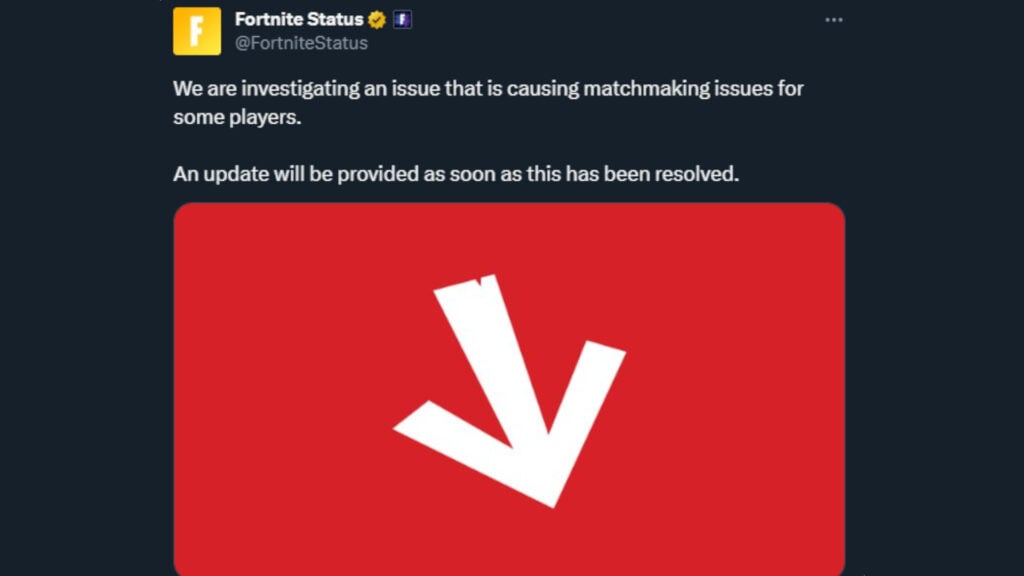 LEGO Fortnite server status 