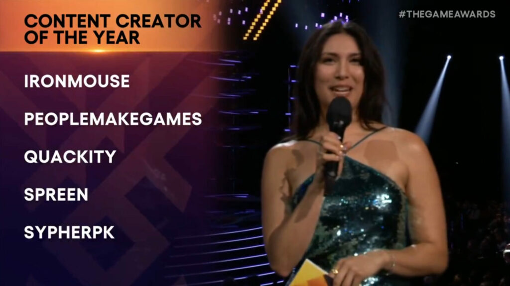 Ironmouse wins Content Creator of the Year at The Game Awards 2023