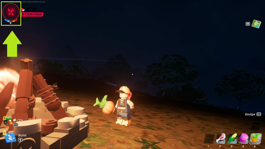 Hunger in LEGO Fortnite