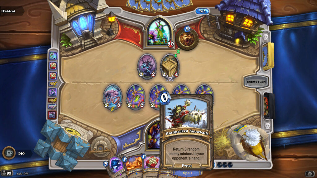 Hardpacked Snowballs in Hearthstone