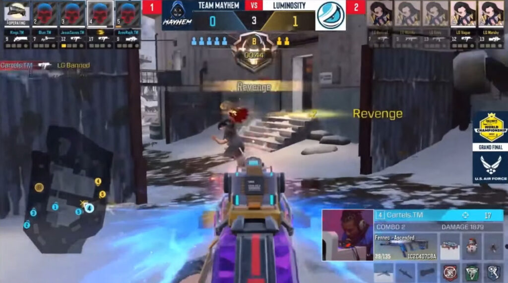Cartels playing on Team Mayhem against Luminosity Gaming 