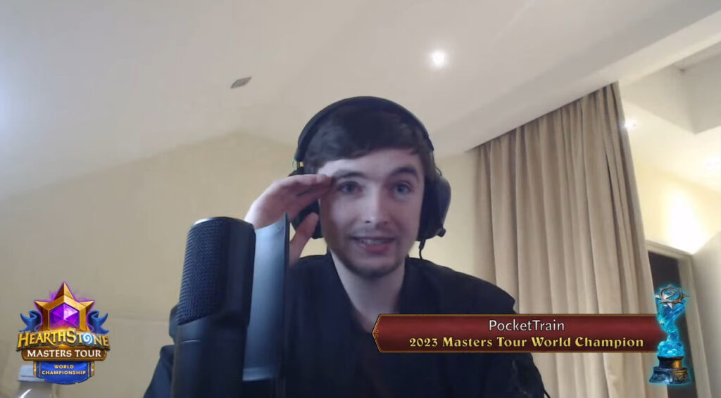 PocketTrain won the 2023 Hearthstone Masters Tour World Championship