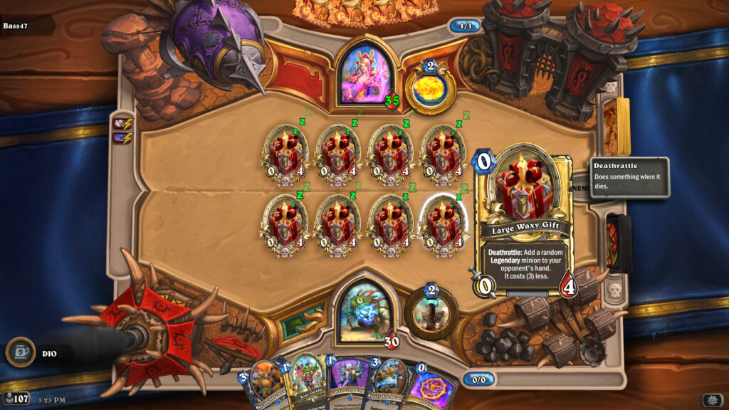 How the Hearthstone Wacky Waxy Winter's Veil Tavern Brawl works