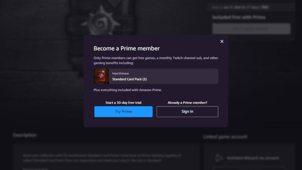 How to become a Prime Gaming member for free
