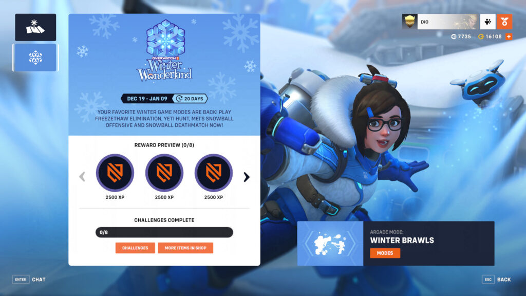 Overwatch 2 Winter Wonderland event 2023