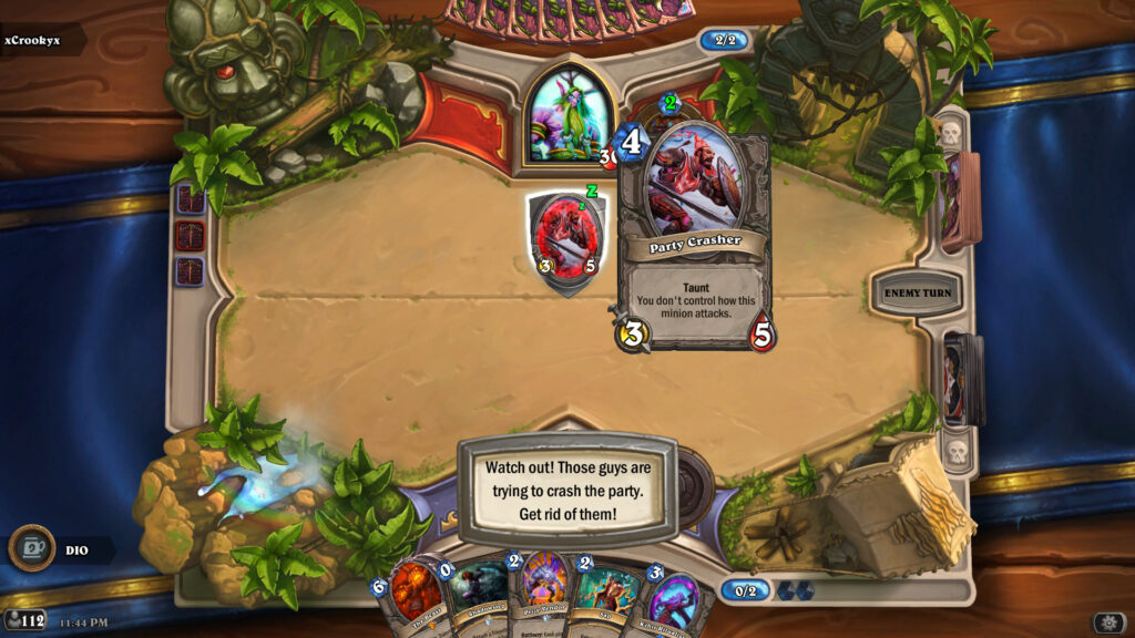 The Party Crasher minion in Hearthstone