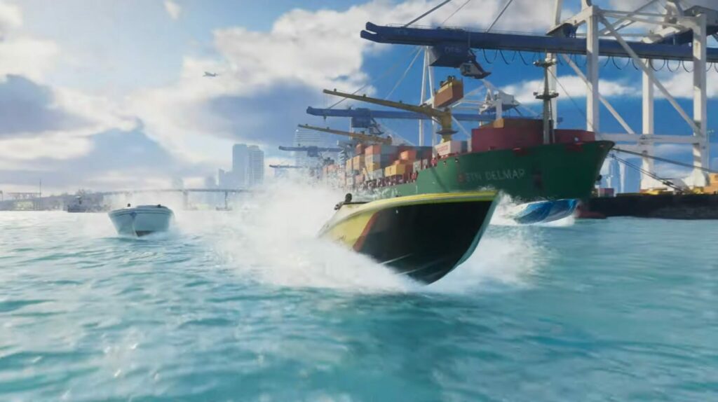 The GTA 6 trailer showcased speedboats and container ships.