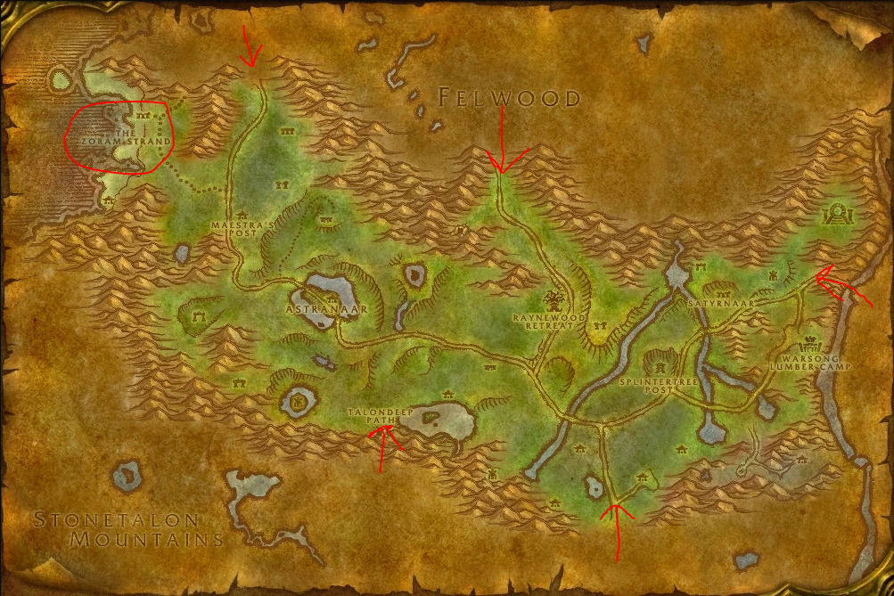 Looking for the entrance of the new Blackfathom Deeps raid in Season of Discovery. Here's the Zoram Strand location in WoW Classic.