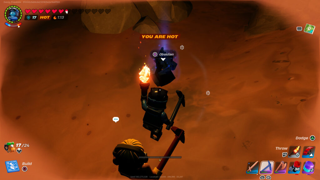 How to get Obsidian in LEGO Fortnite