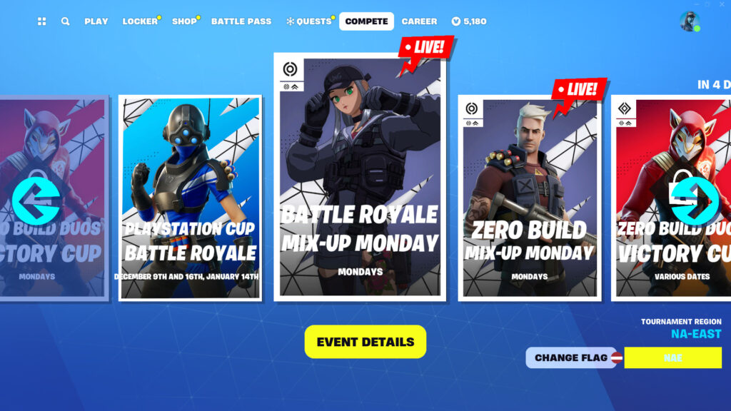 Fortnite Mix Up Monday tournament featured image