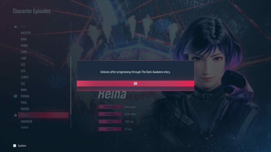 Tekken 8 Reina character episode