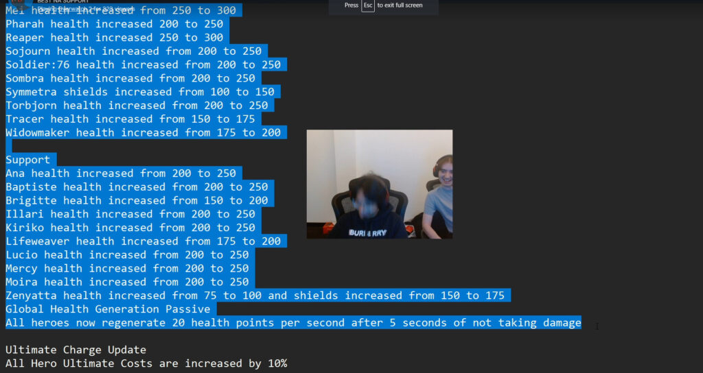 A former Overwatch League players appears to have created a leak of the Season 9 patch notes, showcasing major changes for the game.