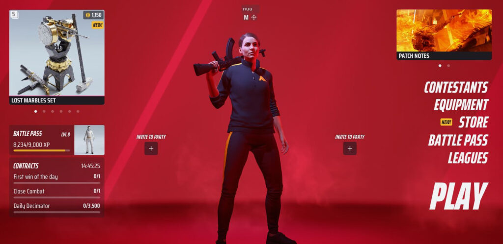 The Finals Medium Build in the main menu