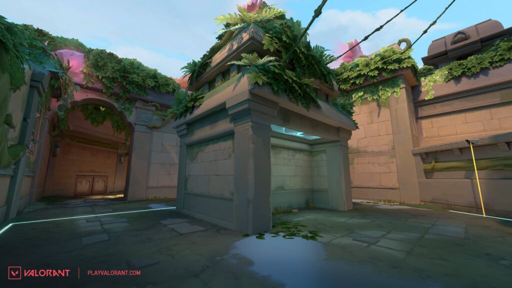 The after image of A Link on Lotus in VALORANT.