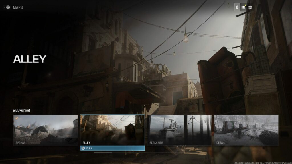 A look at Alley, a map in COD: MW3.