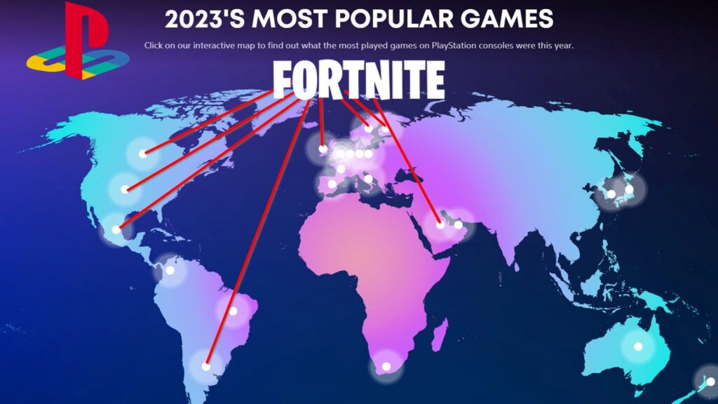 Fortnite was the most popular PlayStation game of 2023