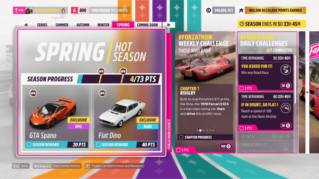 Forza Horizon 5 Series 29 Spring challenges guide