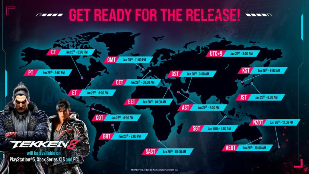 Tekken 8 countdown and release date