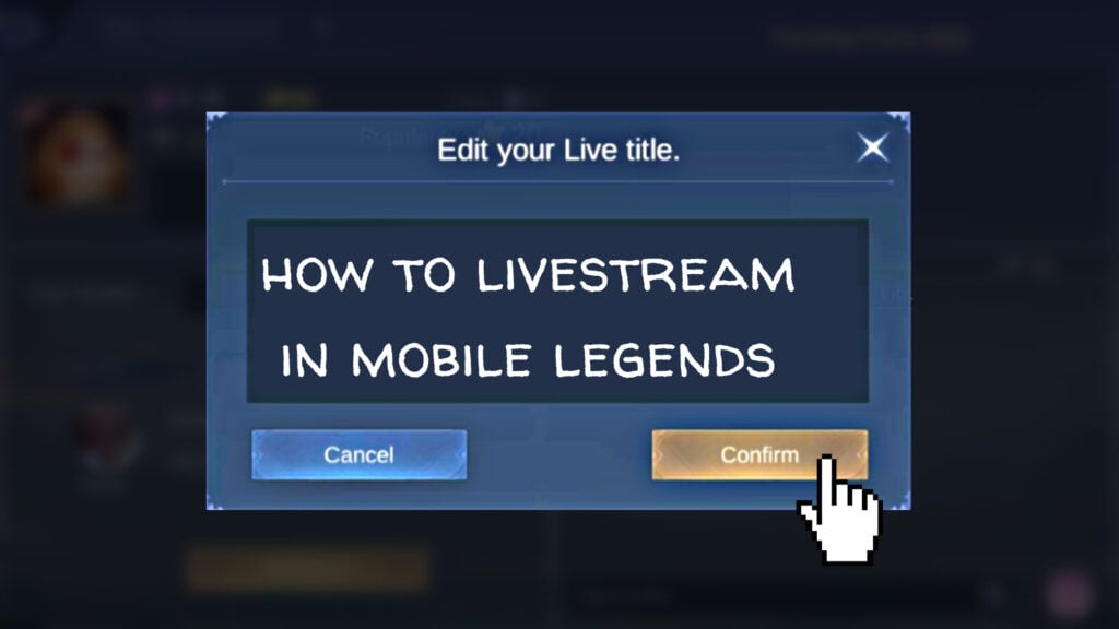 How to livestream in Mobile Legends and earn free Diamonds