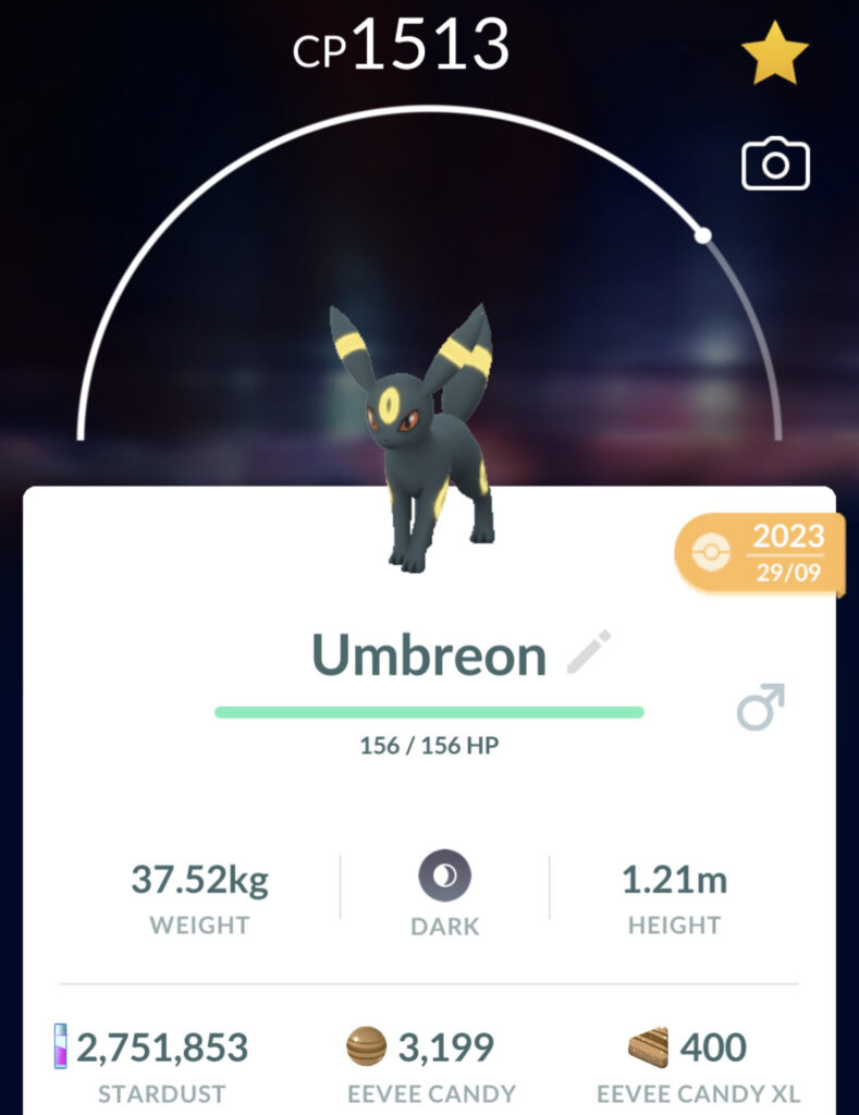 Umbreon best eevee evolution in Pokémon GO