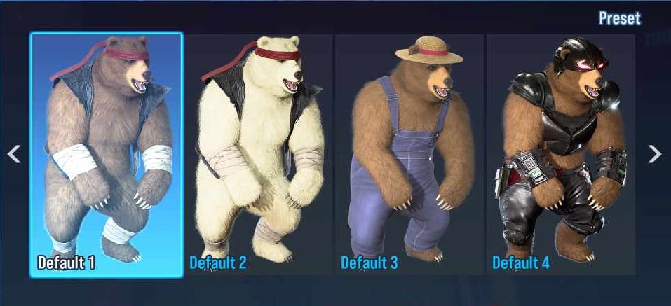Kuma Tekken 8 skins