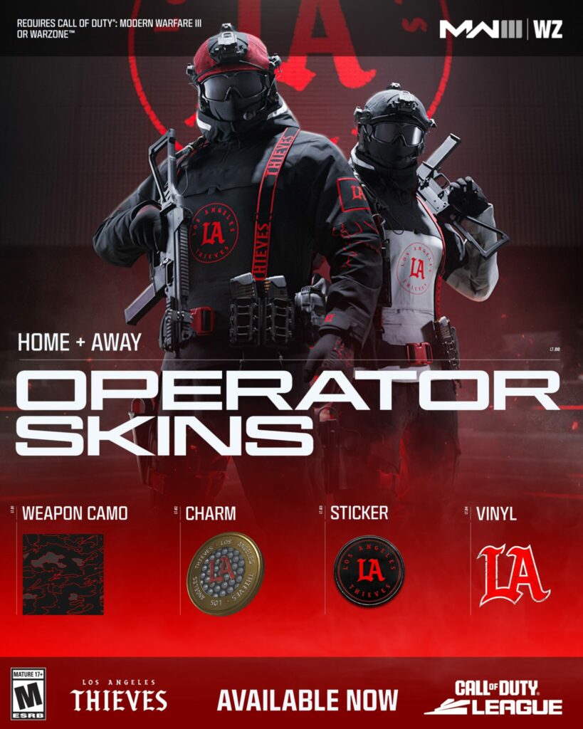 Discover the 12 CDL Team Packs available for purchase by fans. Each pack includes unique items for each team.