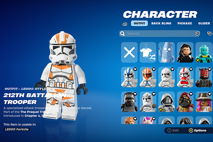 LEGO Fortnite Star Wars skins (Image via Jedi News)