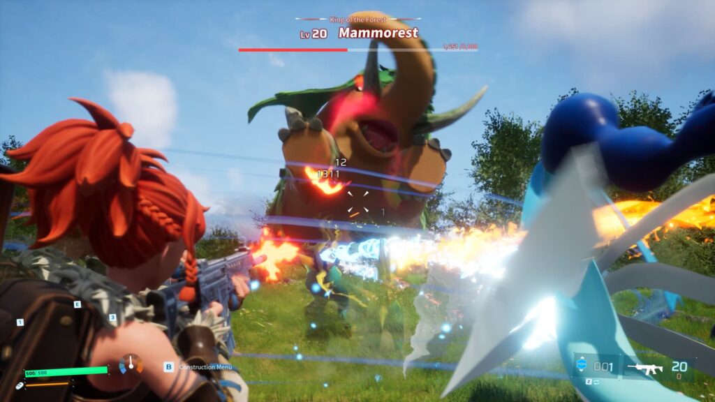 A player fights a Pal with his Pals after the Palworld release date.