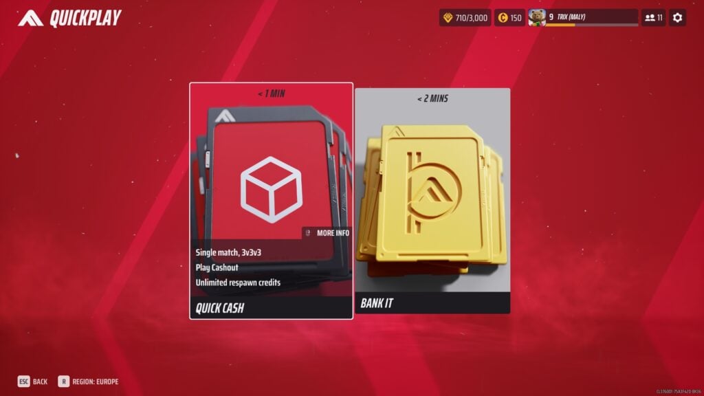 Quick Play Game Mode in The Finals