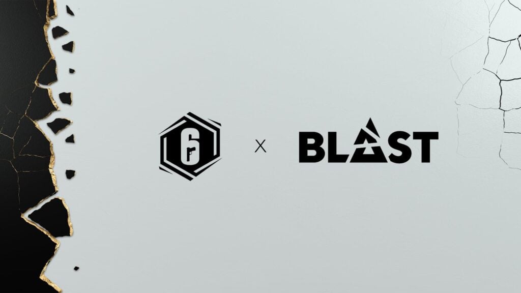 The Rainbow 6 x BLAST partnership graphic.